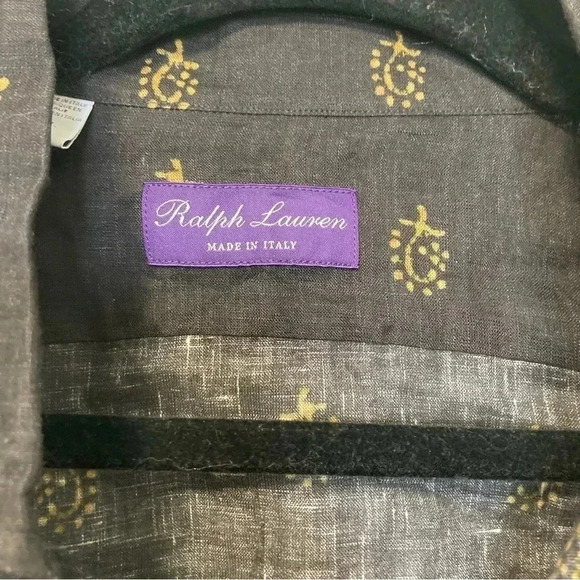 Ralph Lauren Purple Label 100% linen  button down shirt - Picture 6 of 8